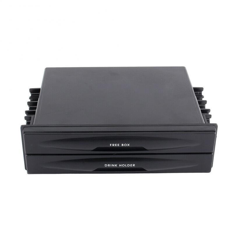 Organisateur de voiture Durable camion simple 1 Din Radio poche boisson-gobelet porte-boîte de rangement tiroir voiture