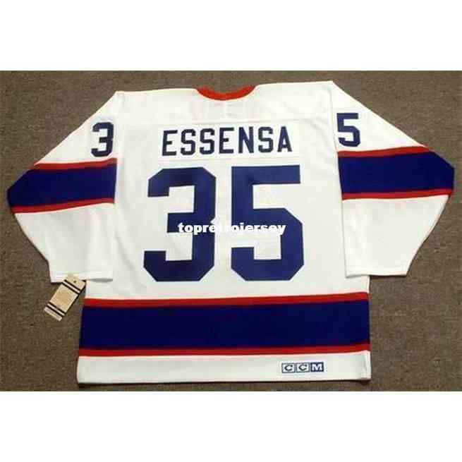 

Shirts Mens Bob Essensa 1991 Ccm Vintage Home Retro Hockey Jersey, White