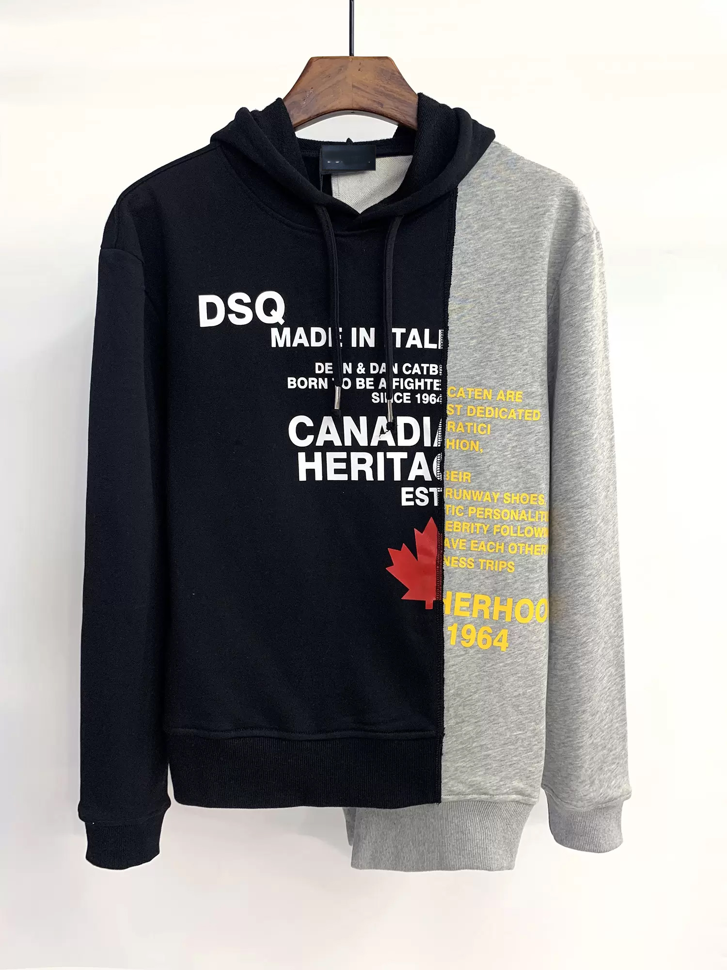 

DSQSURY Hoody New Mens Designer Hoodies Italy fashion Sweatshirts Autumn Print DSQ Hoodie Male Top Quality 100% Cotton Tops DS438, Black