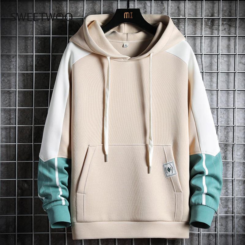 

Gym Clothing Hip Hop Style Hoodie Men Sweatshirt Male Top Clothes Harajuku Casual Long Sleeve, Beige