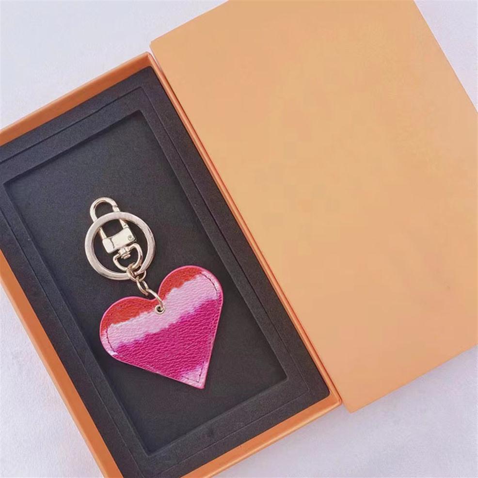 

Women Keychain heart Key ring Cute PU Chain Bag Charm Boutique Car Holder Design KeyRing Accessories 13 colors280F