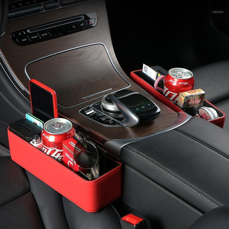 

Car Organizer Multi Leather Seat Cup Holder Storage Box Crevice Gap Accesories Interior
