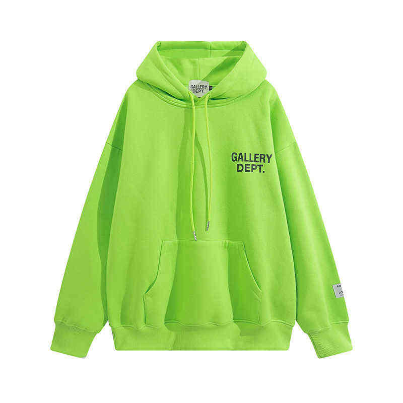 Galleries Dept Designer Hoodie Sweatshirt Pullover Long Sleeve Shirt Autumn Fall Winter Vintage Men Women Aw202 Gary Design Hooded Larg Z59J