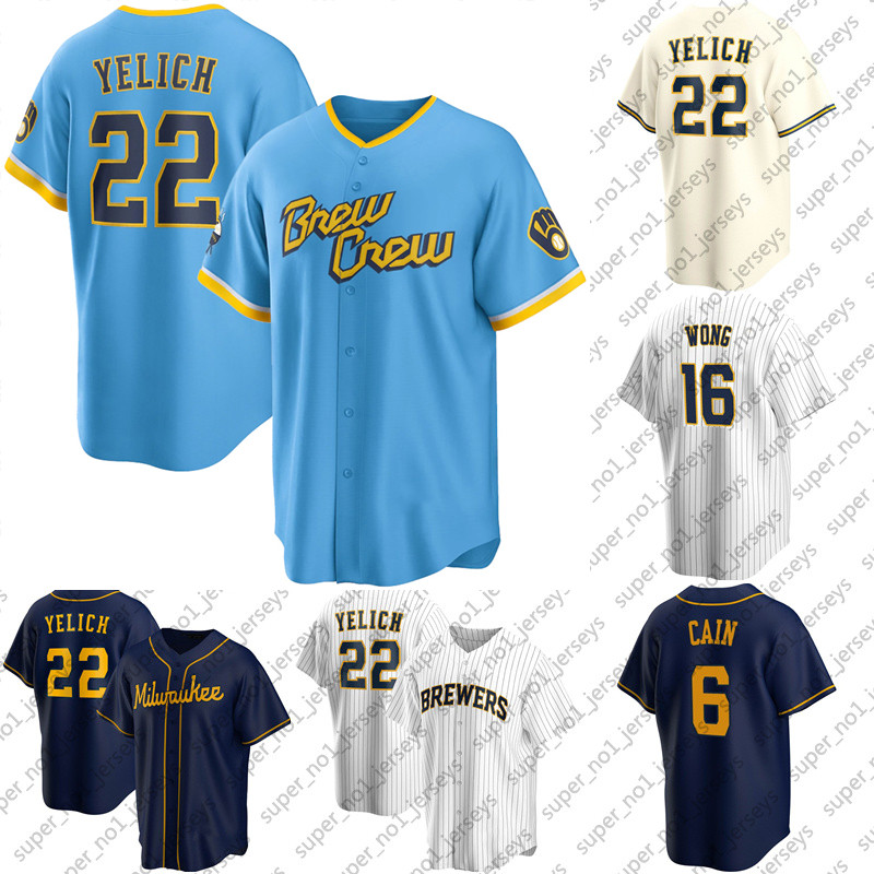 

Milwaukee Christian Yelich Brewers 2022 City Connect Jersey Corbin Burnes Rowdy Tellez Willy Adames Keston Hiura Lorenzo Cain McCutchen Luis Urias Devin Williams, Man custom jersey (njr)