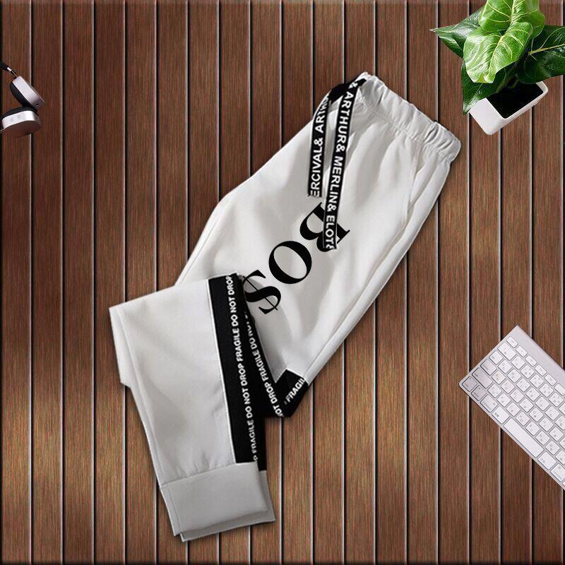 

Men's Pants 2022 Sports Printed Brand Men Jogging Training Pant Sportswear Joggers Summer Women Running Sweatpants, Black