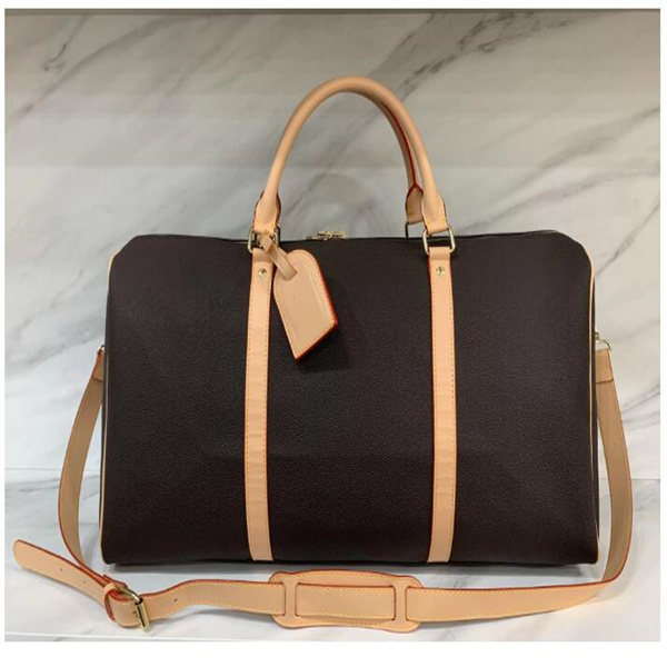 

2023 luxury fashion men women high-quality travel duffle bags brand designer luggage handbags With lock large capacity sport bag size55CM