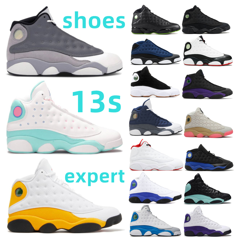 

2022 Top Fashion Basketball Shoes 13 13s Red Flint Blue Hyper Royal 3M Reflective Lucky Green Starfish Playground Black Cat Men Sneakers Size 35-46, Box