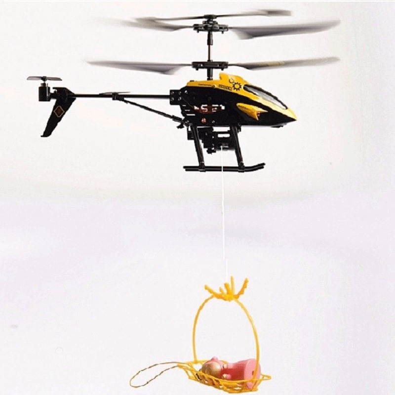 

Mini aircraft Wltoys V388 RC Drone 2.4G 3.5CH Colorful Lights With Hanging Basket RC Quadcopter Helicopter Toys For Kids Gifts-HY, Yellow