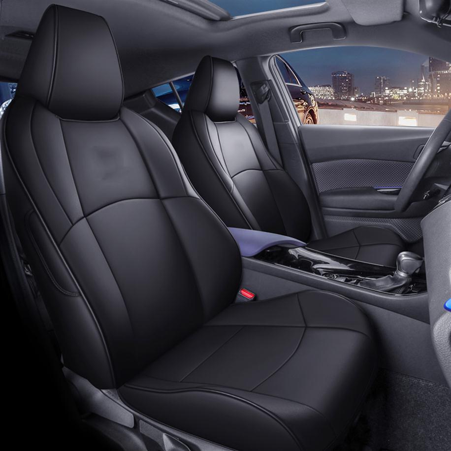 

Custom made Car seat covers For Toyota C-HR 2018 2019 interior automotive goods decoration accessories Front and Back Row Device288k