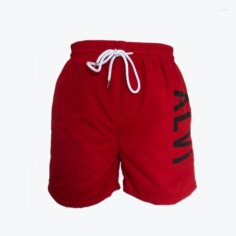 

Men's Shorts Kc01 Summer Letter Printing White Patchwork Men Dry Beach Casual Swimsuit Swimming Surf Pants Brand, 6calk-black