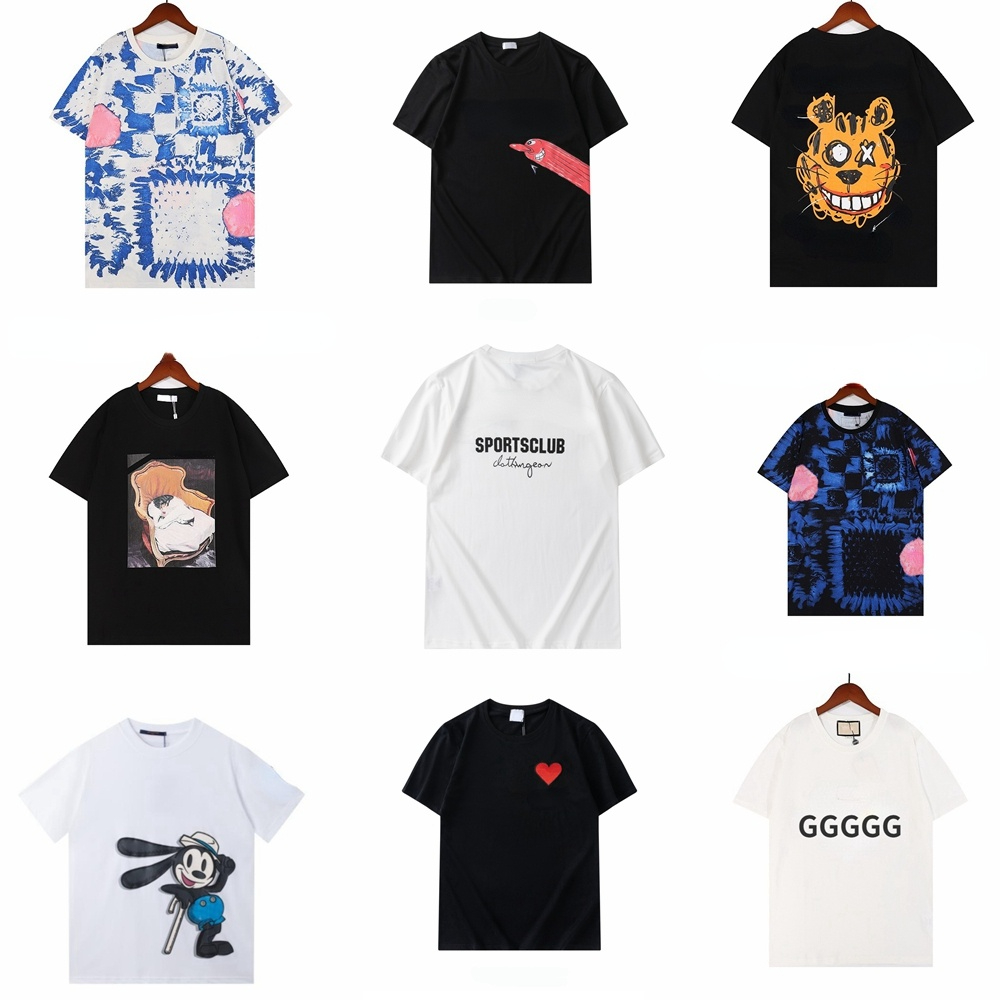 

T shirts Designer Men Women 2022 Summer High Quality Cotton Tshirt For Man Simple Letters Hip Hop Short Sleeves Tops Tees, Customize
