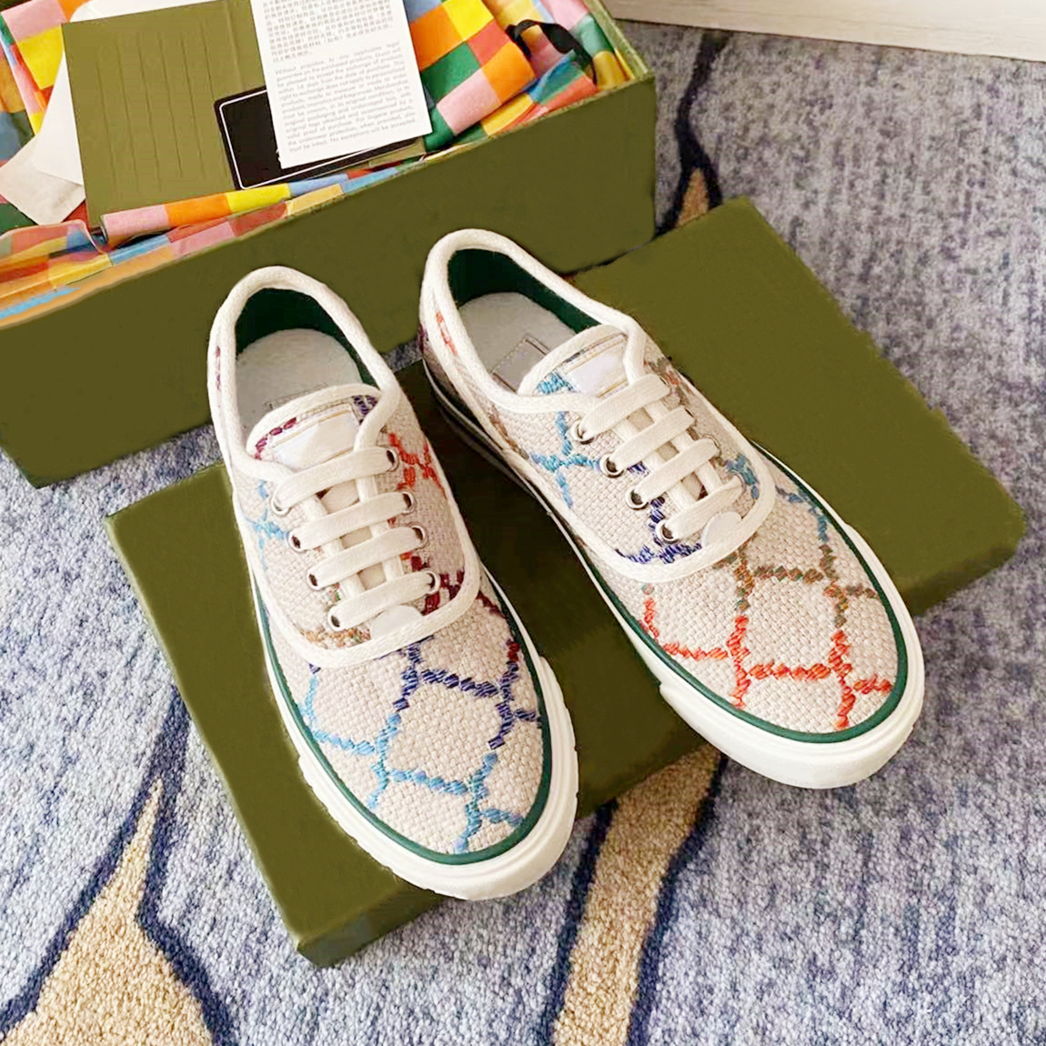 

2022 Designers Tennis 1977 Sneakers Canvas Shoes Classic Embroidery Print Flat Bottom Comfortable High-top Casual Shoe Men Women Vintage Low-top Sports Trainers, Color3