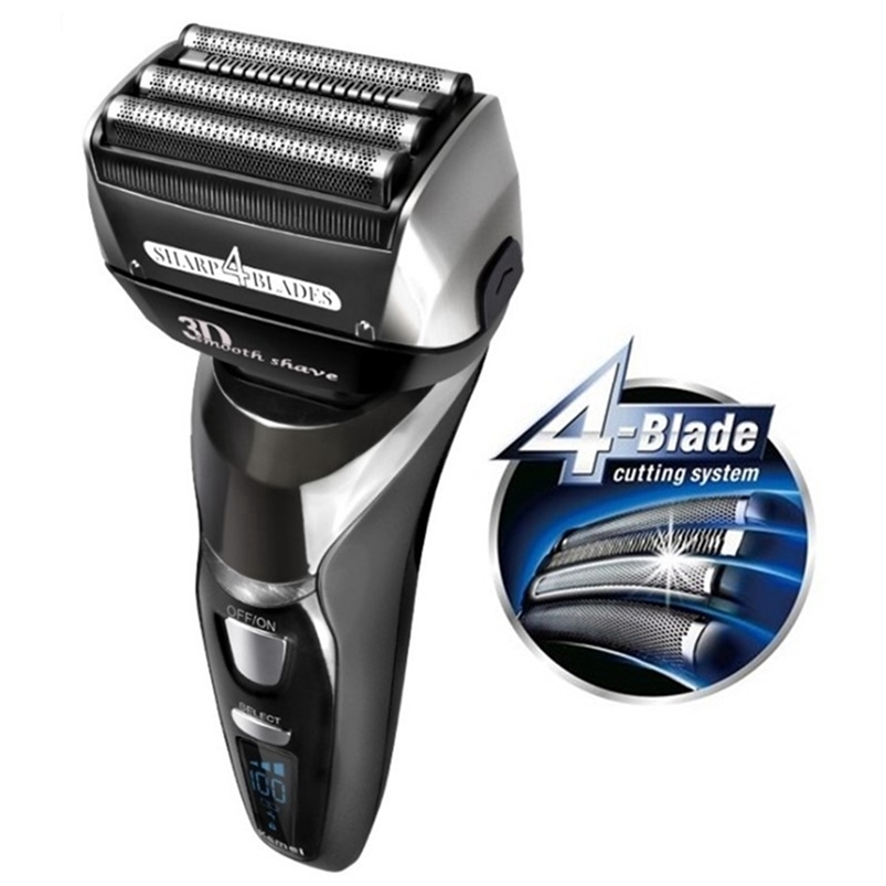 

Original 4-blade rechargeable electric shaver 3-speed beard electric razor for men wet dry shaving machine washable 220322