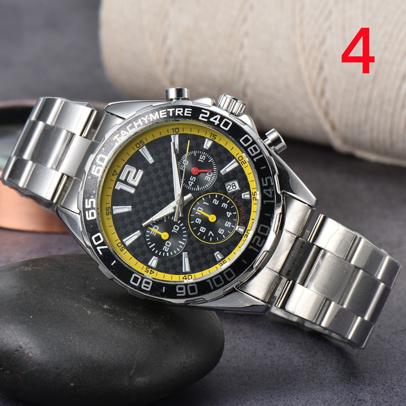 Montres-bracelets pour hommes 2022 Nouveaux montres pour hommes Tous les cadrans de travail Montre à quartz de haute qualité Top Marque de luxe C