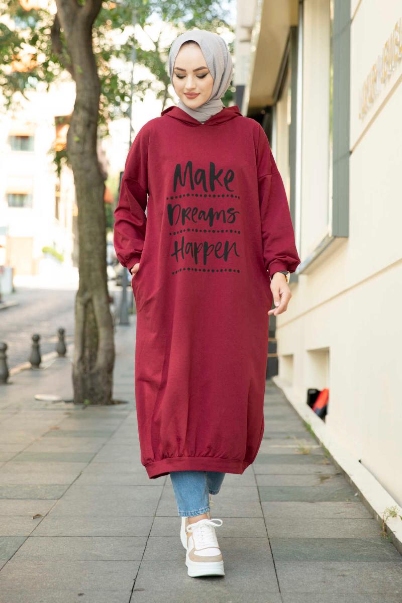 

Ethnic Clothing Fashion Lettering Printed Long Sport Tunic Muslim Dress Women Abaya Hijab Dubai Turkey African Hijap Islamic KaftanEthnic