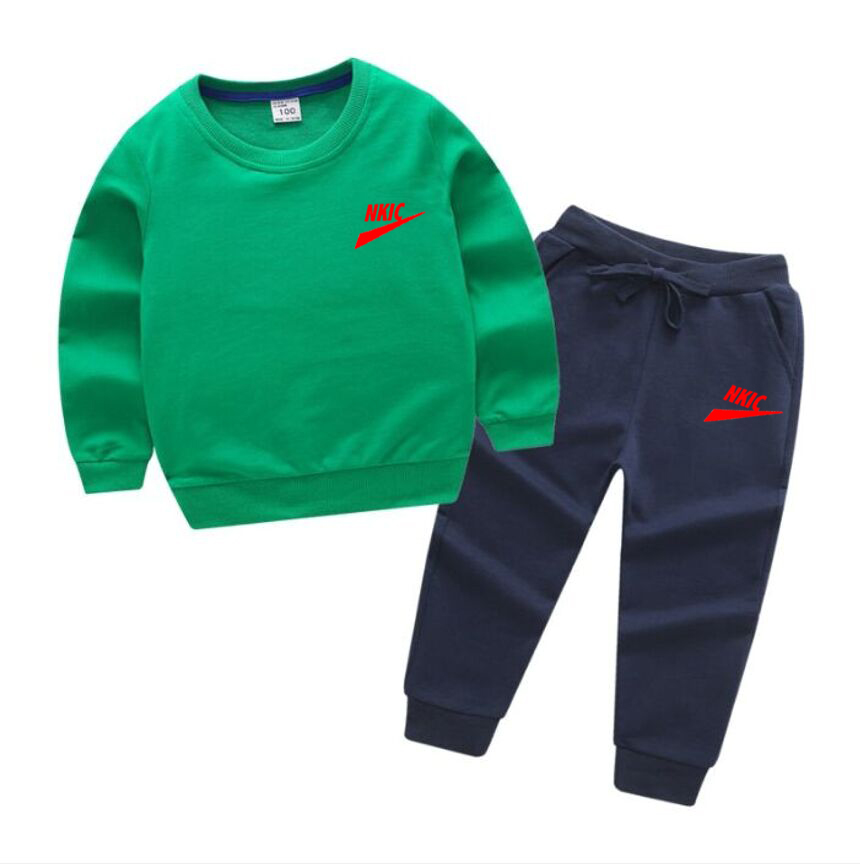 New Boys Girls 100% Cotton Clothing Sets Spring Autumn Kids Clothes Brand Hoodies Pants Outfit Kids Tracksuit Suit Children Sweatshirt Set-image-760154303