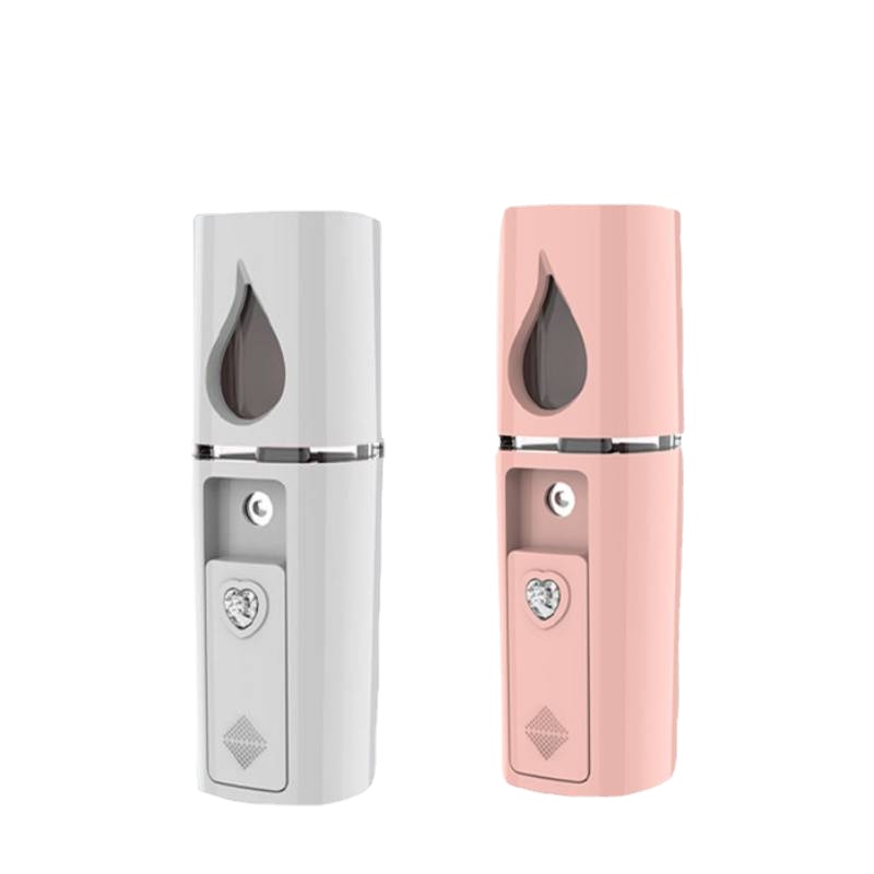 

Facial Face Humidifier Beauty Instrument USB Rechargeable Mini Nano Facial Steamer Cool Mist Face Atomizer With Mirror