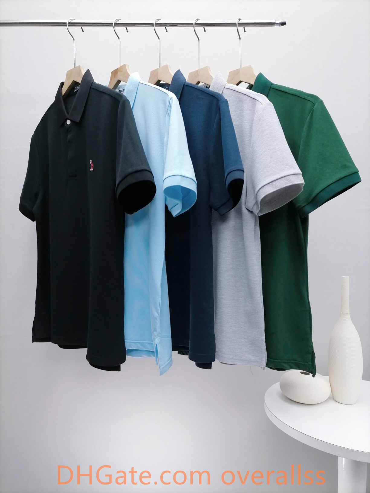 

Women men polo shirt summer cotton heavy embroidery garland half-sleeved hazzys short-sleeved T-shirt 02, I need see other product