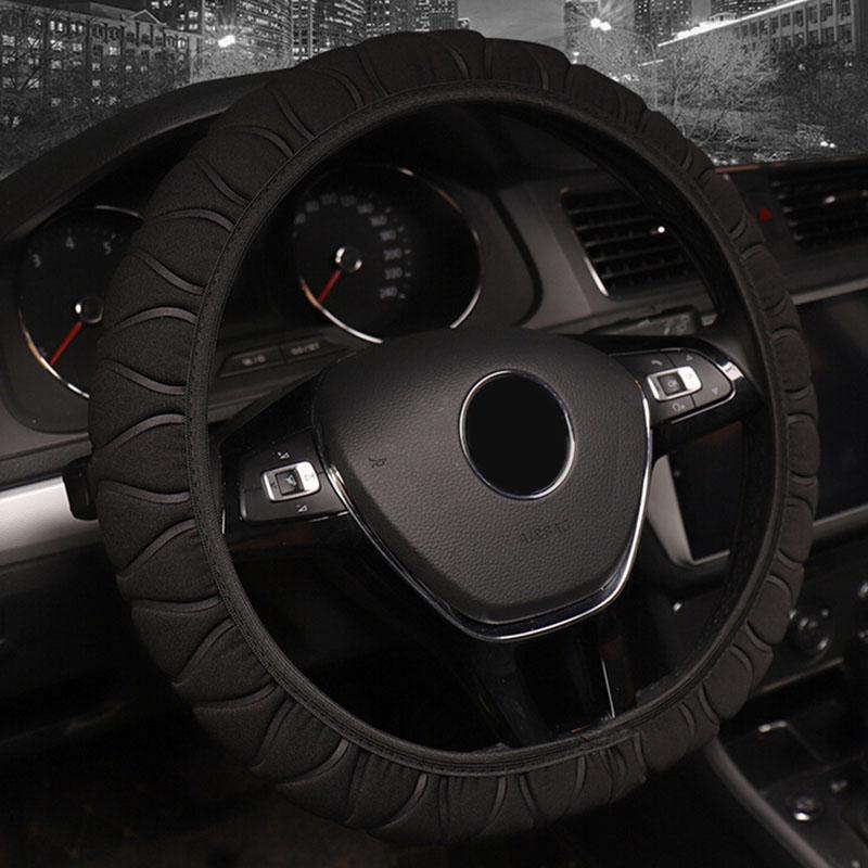

Steering Wheel Covers Black Cover For Four Seasons 1Pcs Protective Universal CoversSteering
