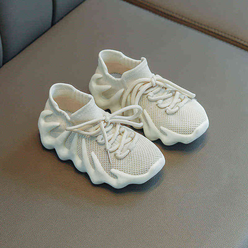 

Spring and Summer Breathable Mesh Boys Fly Woven Casual Kids Children's Running Shoes Trend Girls' Sports Shoes, Gray