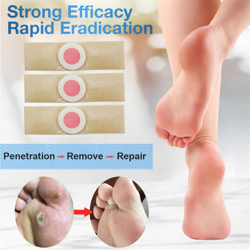 

12/24/60pcs Foot Care Medical Plaster Feet Medical Corn Remover Warts Thorn Patch Callus Removal Sticker Soften Skin Cutin