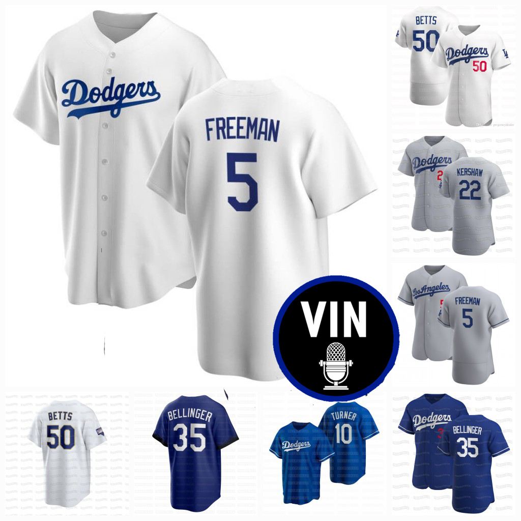 

5 Freddie Freeman 2022 Vin Scully Dodgers Jersey Cody Bellinger Mookie Betts Trea Justin Turner Clayton Kershaw Julio Urias Chris Taylor Max Muncy May, Black coolbase mens s-3xl