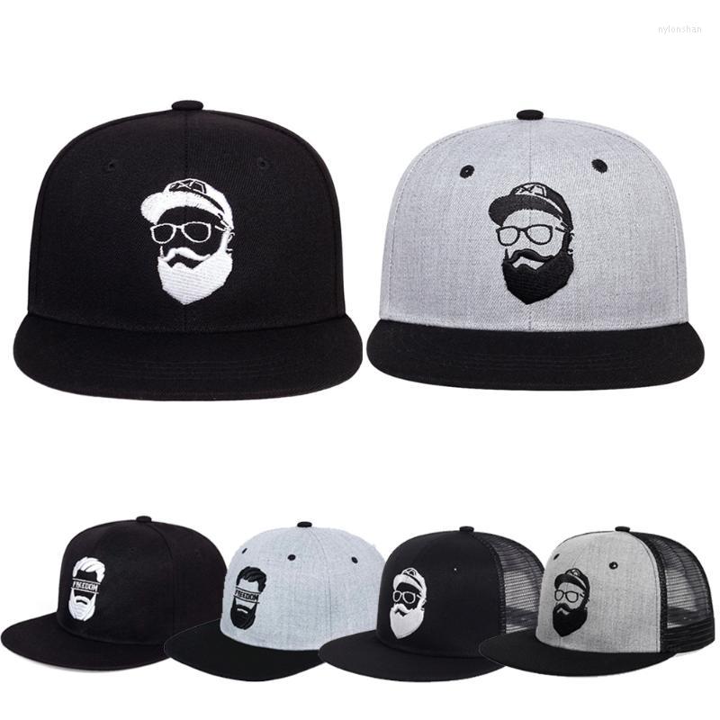 

Bandanas Fashion Beard Old Man Embroidery Baseball Cap Summer Mesh Caps Casual Snapback Hat Adjustable Hip Hop HatsBandanas
