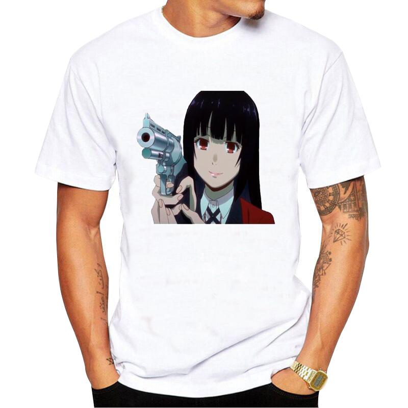 Men&#039;s T-Shirts Kakegurui Twin Printing Summer T Shirt Men Tops Tee Novelty Short Sleeve Crewneck Tees Mens T-ShirtsMen&#039;s-image-774334194