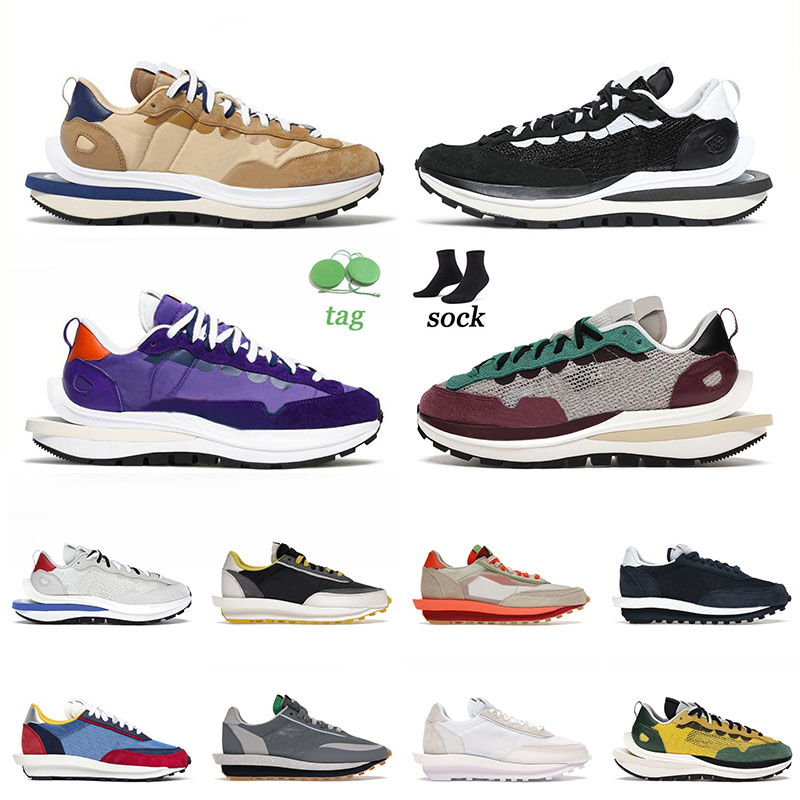 

Blazer Vaporwaffle Mens Women Running Shoes Sesame Blue Void Dark Iris Sail Gum Black Gum Fragment Grey Sacais Waffle Outdoor Sneakers Trainers, A51 36-40