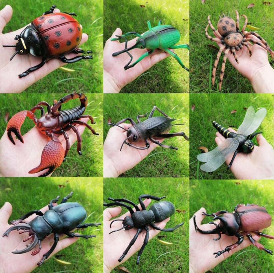 Simulation insect small animal toy Party Supplies ant cricket spider scorpion Ladybug Dragonfly animals model-image-758894544