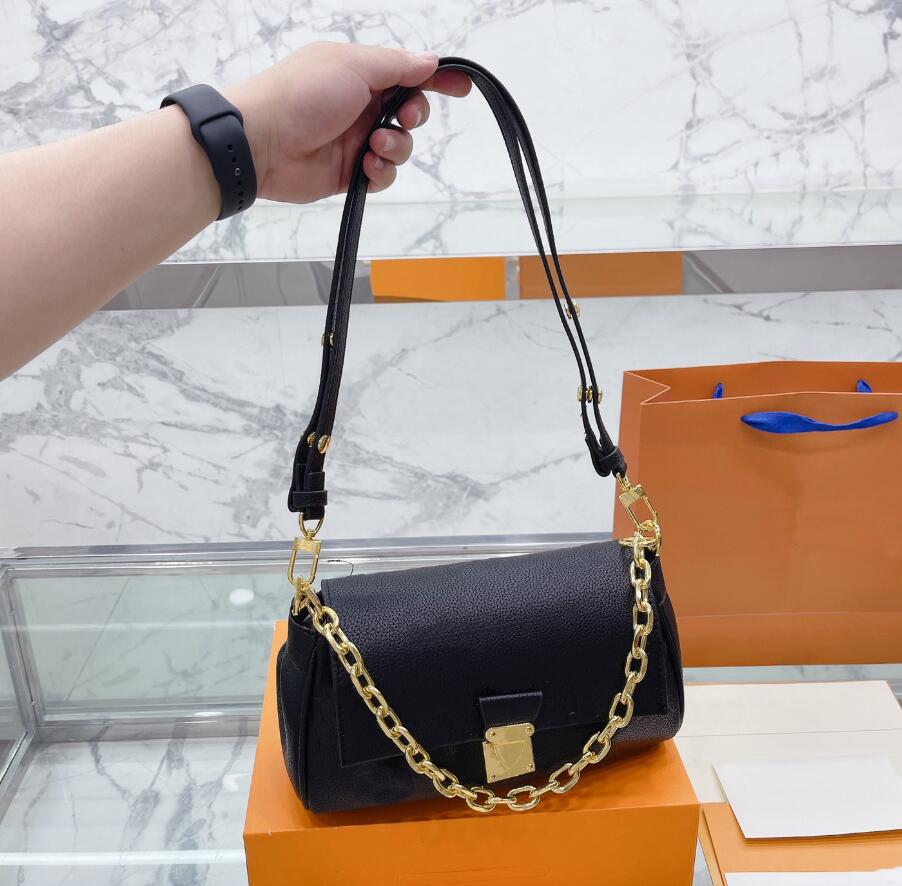 

Embossing flower Luxury Designers bag Favorite Women Handbag Messenger Bags Genuine Leather Gold Chain Womens Shoulder Crossbody Bag, Other