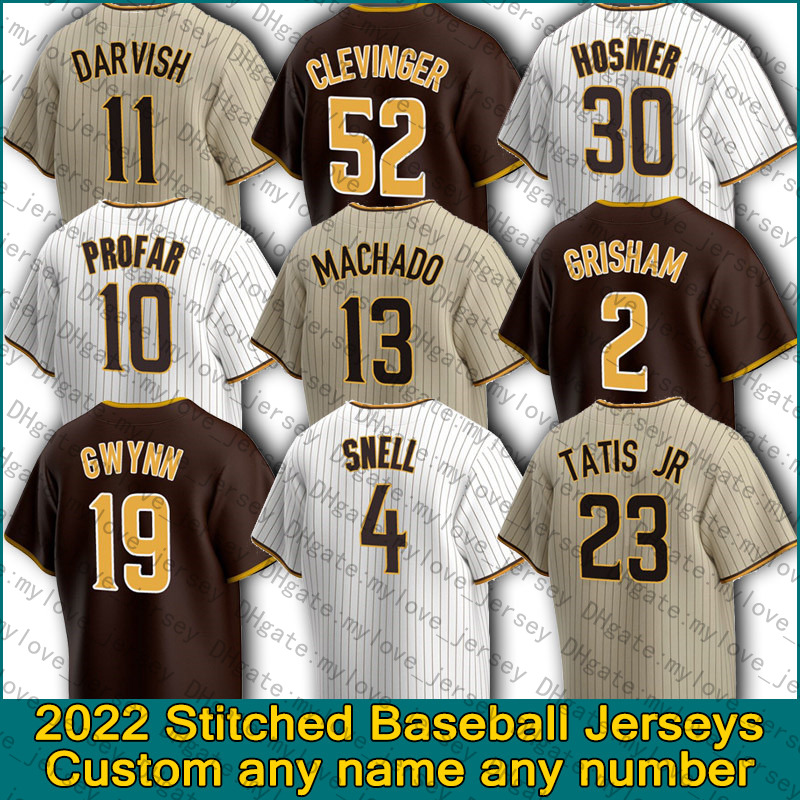 

45 Luke Voit Fernando Tatis Jr. 2022 Padres Jersey Manny Machado Jake Cronenworth Yu Darvish Blake Snell Kim Hosmer Mike Clevinger Eric Hosmer Profar, Man custom jersey (js)