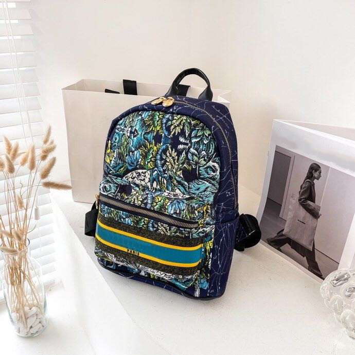 

22SS Fashion women backpack big brand new mini bag printed small grils backpacks high-end all-match boys school bag 26*14*31cm, Yellow