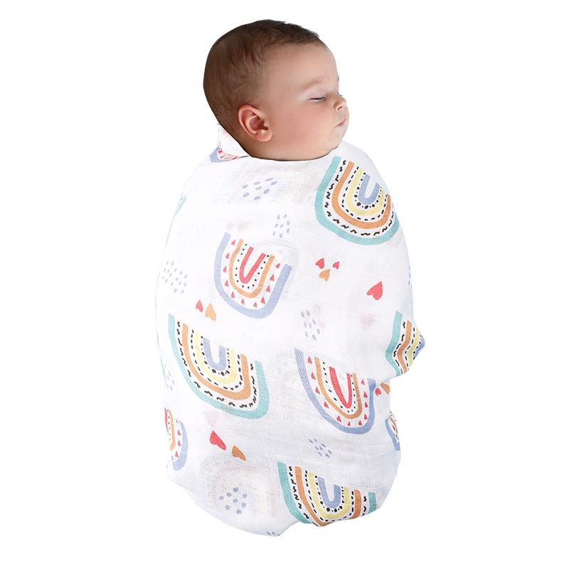

Blankets & Swaddling Kangobaby #My Soft Life# Bamboo Cotton Muslin Gauze Baby Blanket Nursing Cover Super Rainbow Pattern Born Quilt, A14