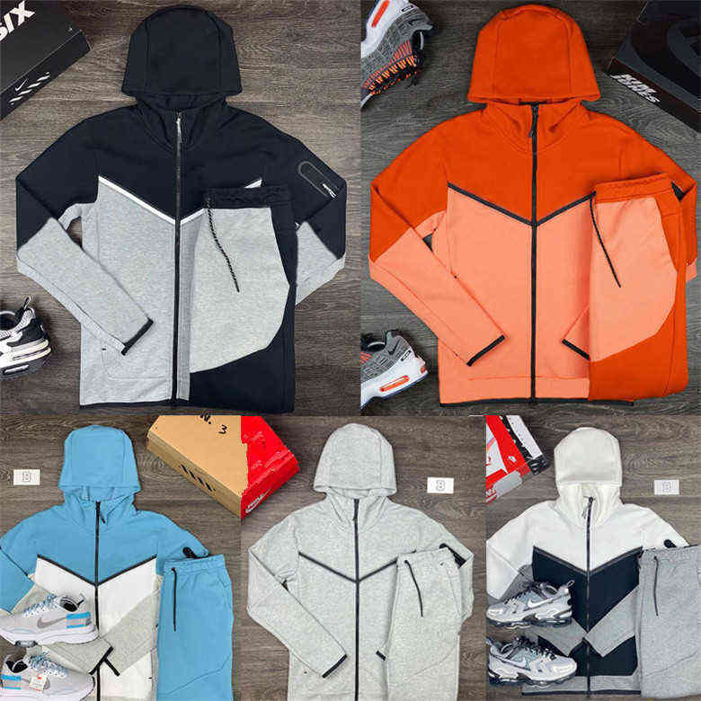 

Men's Famous Style Designer Tracksuit Tech Fleece Hoodie Pants High Quality Running Long Sleeves Sport Clothing Asian Size -3xl Man, 1 (coat + trousers)