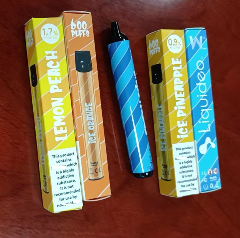 

Liquideo Wpuff Kingpuff Disposable Vape Pen E Cigarette 600 Puffs Pods Prefilled Vaporizer 0% 0.9% 1.7% 2% Strength Option CE TPD approved
