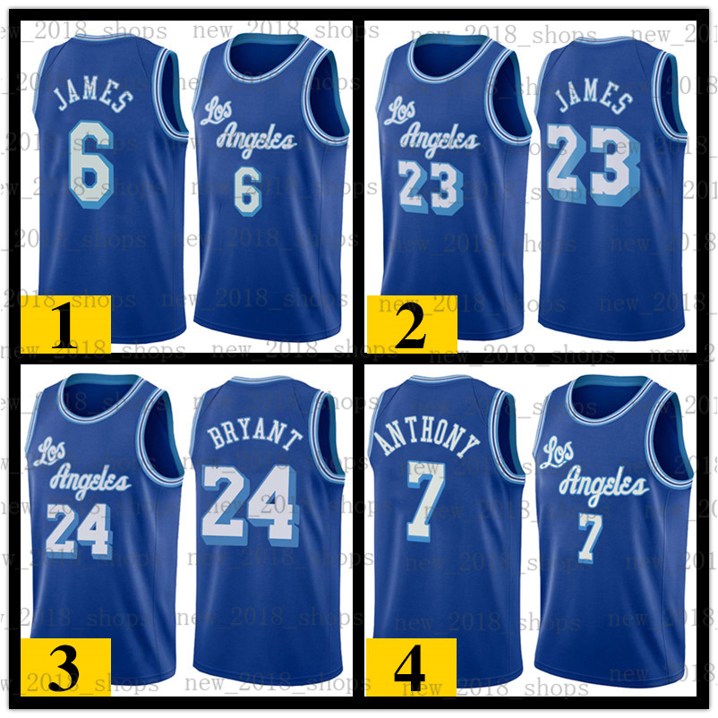 

Los Angeles''Lakers''Kobe''Bryant''basketball jersey Carmelo Anthony 3 Davis Russell Anthony Westbrook Shaquille Earvin, Men jersey