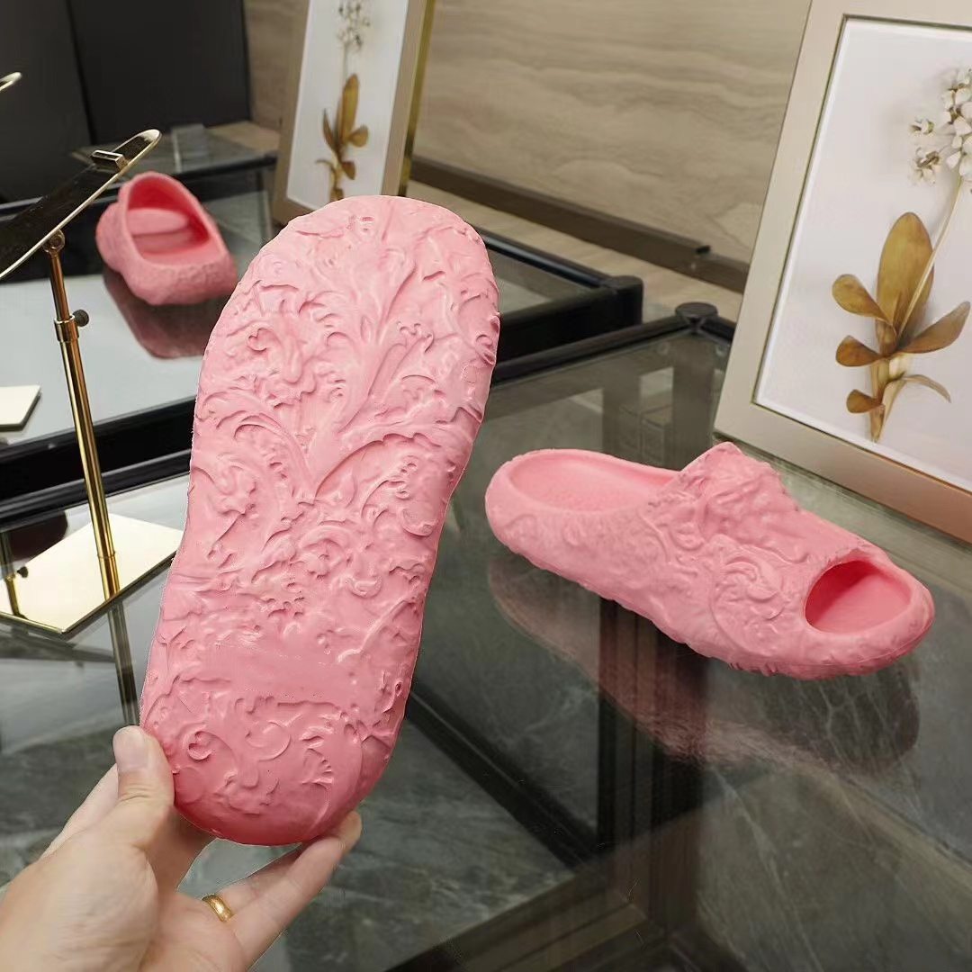 

2022 New Ladies Slippers Slide Desert Sand Resin Slippers Sand Crawler Rubber Human Head Elephant Beach Flip-Flops Vacation Unisex 35-44, Shoe box