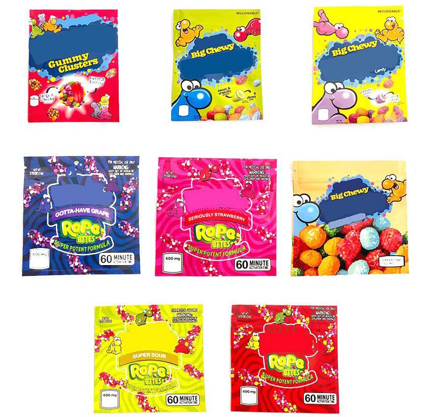 

Edibles Package Mylar Bags 3.5 Packaging Ropes Mylar Bag Zipper Lock Resealable Rope Packing Snack Food Packages