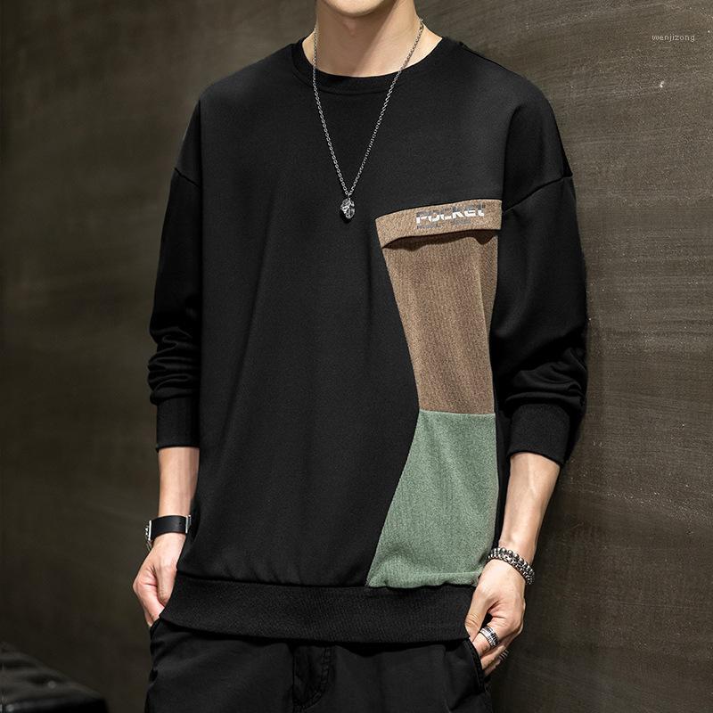 

Men's Hoodies & Sweatshirts Sweater Spring And Autumn 2022 Optional Plush Thickened Top Double-sided Loose Fashion Round Neck Long Sleeve, 933 black