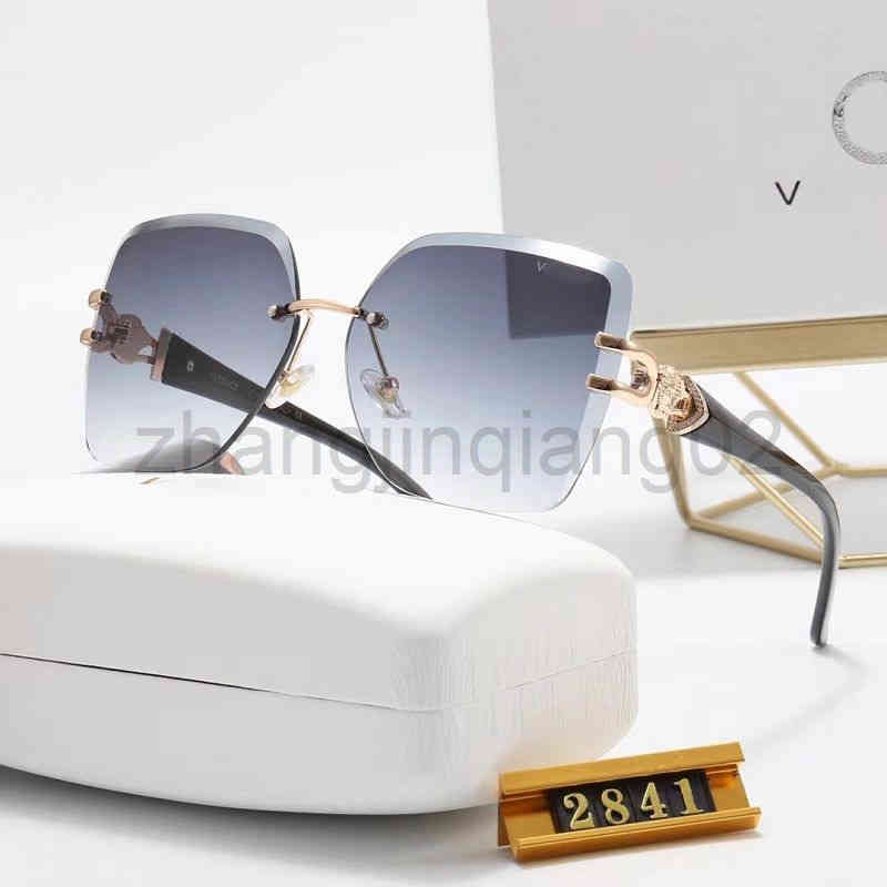 

Designer Versage Sunglasses Luxurious Fashion Woman Mens New Style Frameless Personality Square Glare Anti Ultraviolet Summer Oversize Sunglasses
