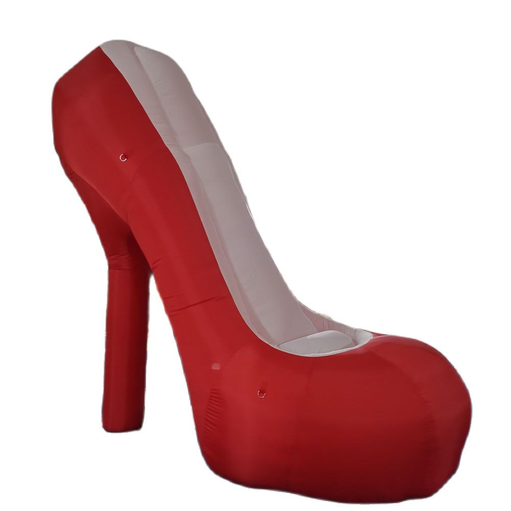 

Advertising Red Giant Inflatable High-Heeled Shoes For Nightclub Ladies Party Decoration