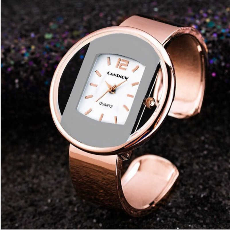 

Ladies Steel band bracelet Fashion Minimalist Casual Women Wristes Female Quartz Watch time Clock, Red