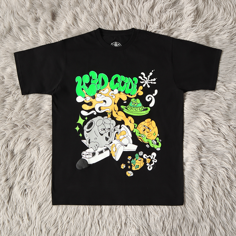 

T shirt Graffiti Printed Men Women High Quality Tee Oversize Tops Short Sleeve Real Pics, White