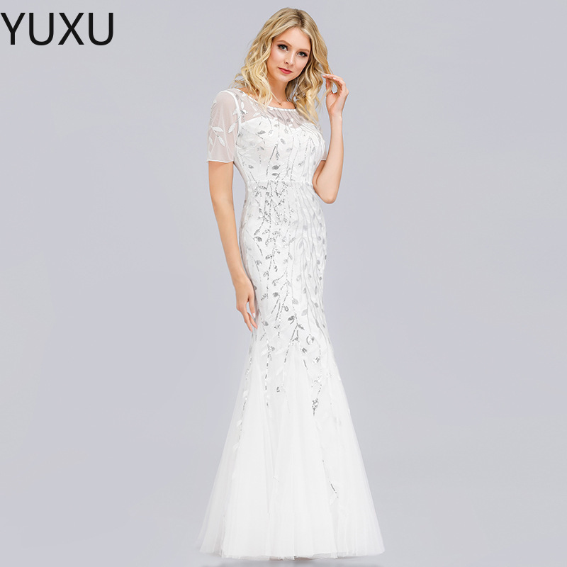 2023 bleu velours sirène robes de soirée perlées volants Robe formelle pour les femmes formelle longue paillettes élégante sirène plis Robe De Fi