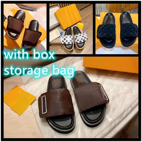 

2022 thick-soled slippers, men's and women's slides, stylish and easy-to-wear style slide rubber outsole shoes,with box,35-46