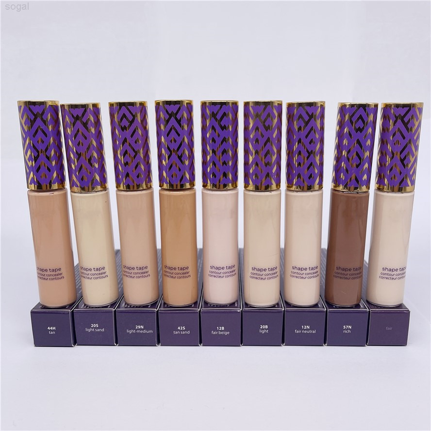 

Face Shap Contour Concealer Makeup 9 Shades Light/Fair/Tan Top Quality Based Creamy Concealed Sticker Skin Flawless Foundation Base CC, Mixed color