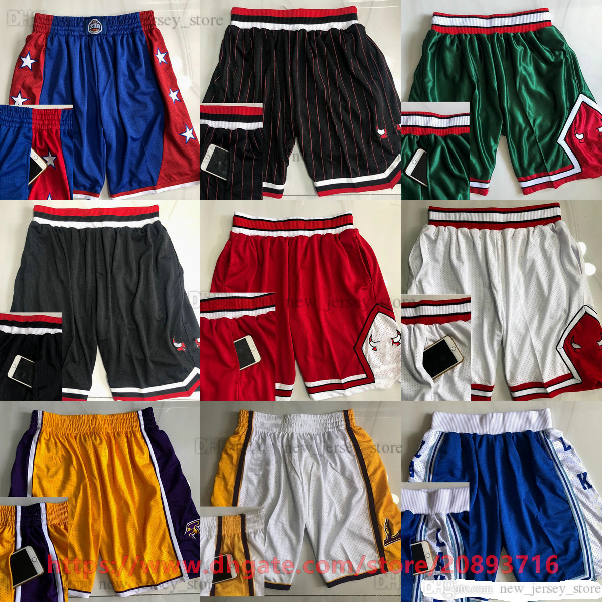 

Mitchell and Ness Authentic Embroidery Basketball Pocket Shorts Retro With tow Pockets Real Stitched Short Black White Blue Stripe Purple Yellow Red Top Quality Man, Other shorts. send pictures on order
