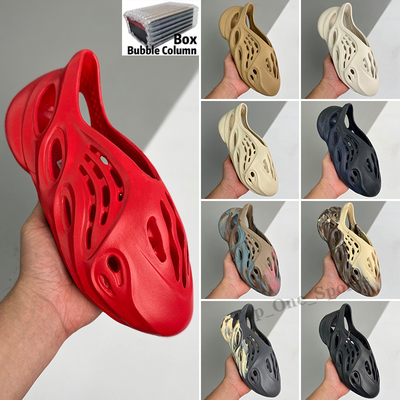 Designer Slides Slippers Men Women Cream Clay Shoes Ochre Vermillion MXT Moon Gray MX Mineral Blue Bone White Pure Resin Slide Sandals 36-47