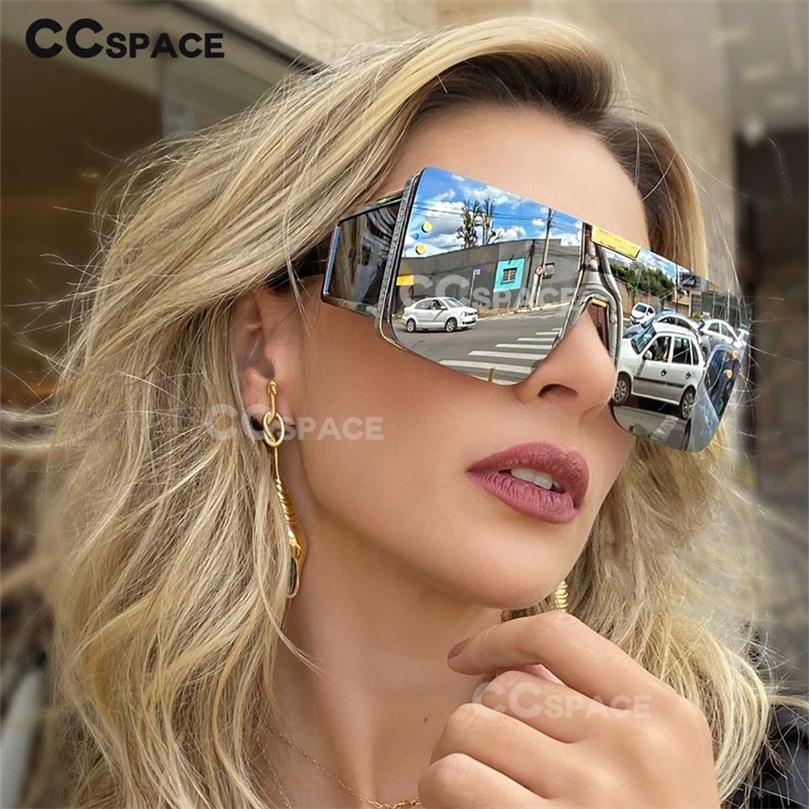 

46588 Oversized One Lens Goggle Sunglasses Retro Men Women Fashion Shades UV400 Vintage Glasses 220616